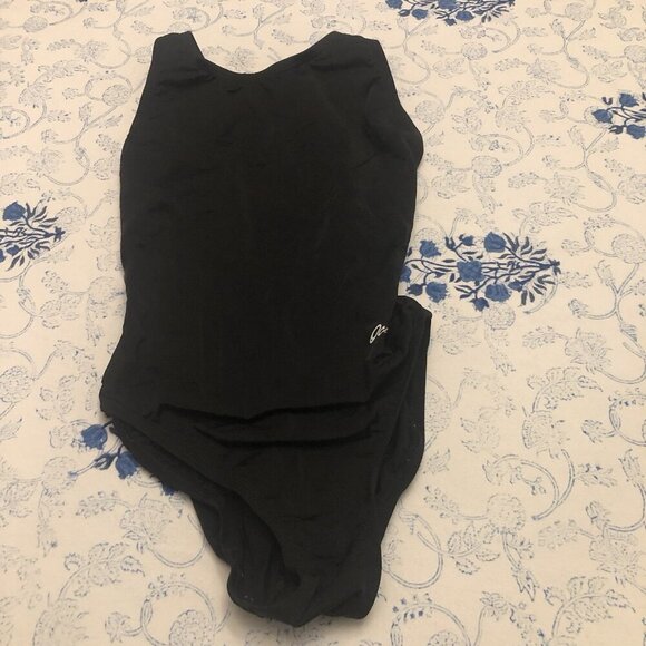 Ocean Competition Swimsuit One Piece Size 28 Black  High Neck - Picture 8 of 9